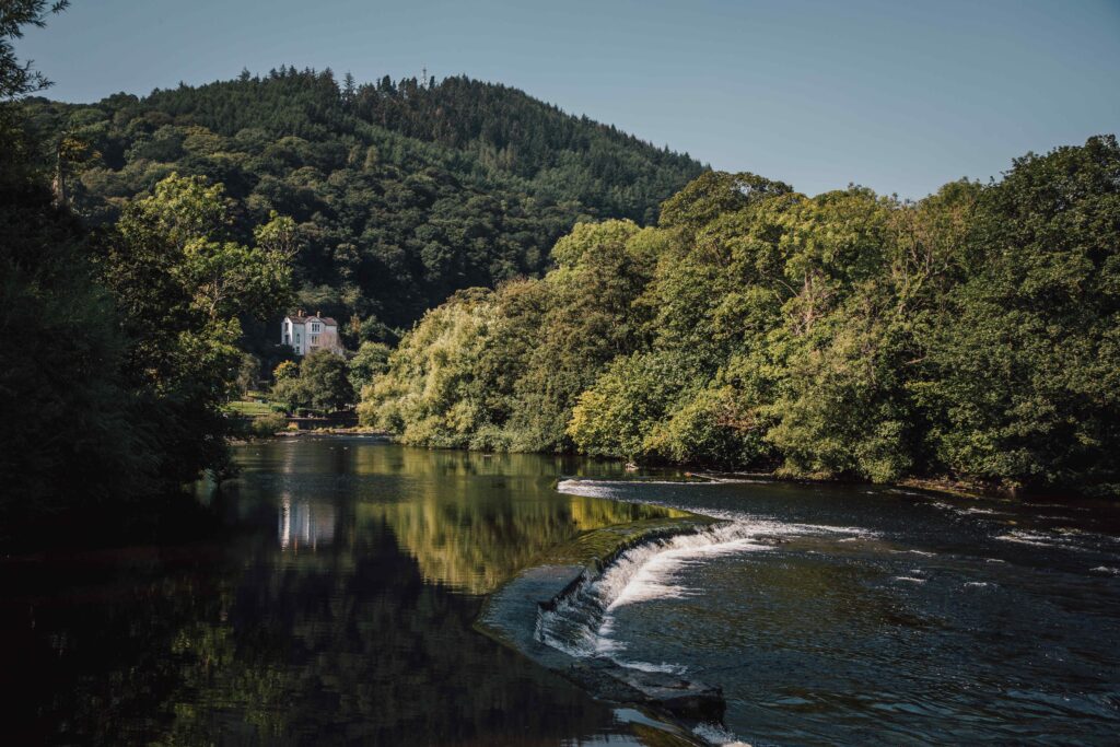 River Dee, Llangollen, North Wales, Wales