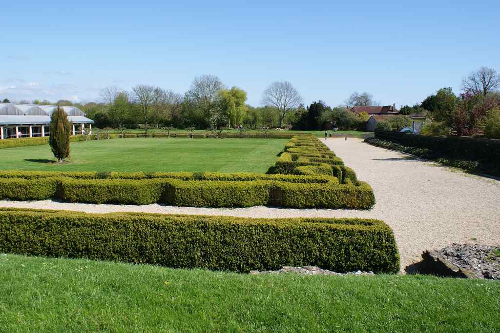 Formal Gardens at Fishbourne Roman Palace and Gardens